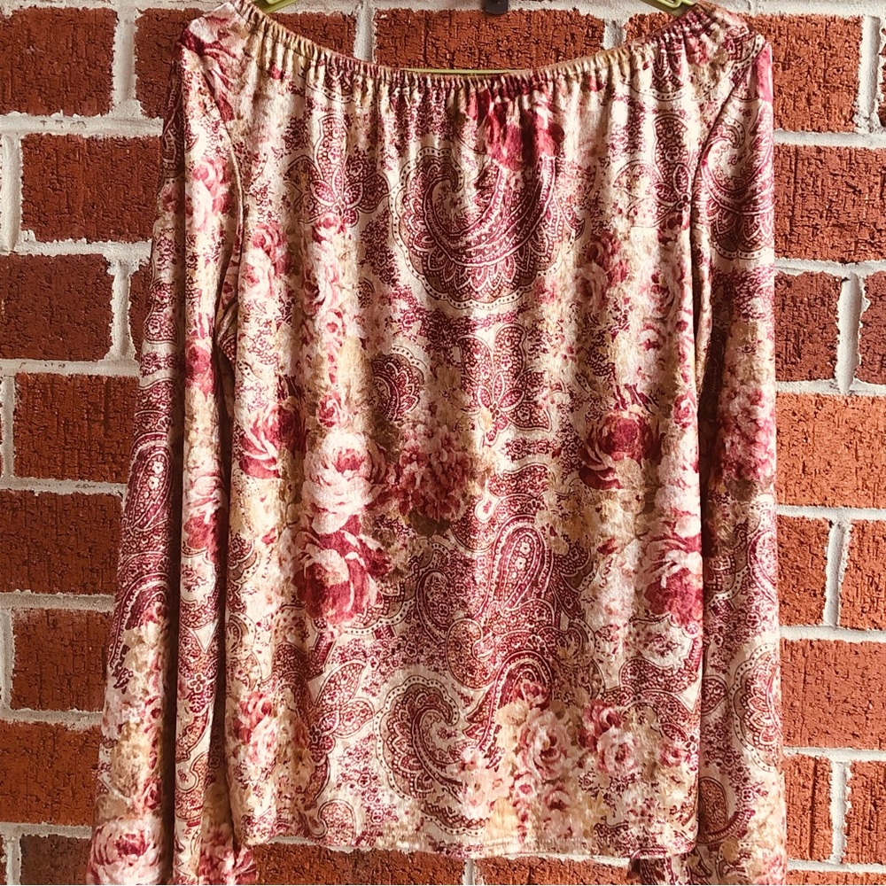 Waverly Floral Paisley Women's Top —#046 - Picture 8 of 8